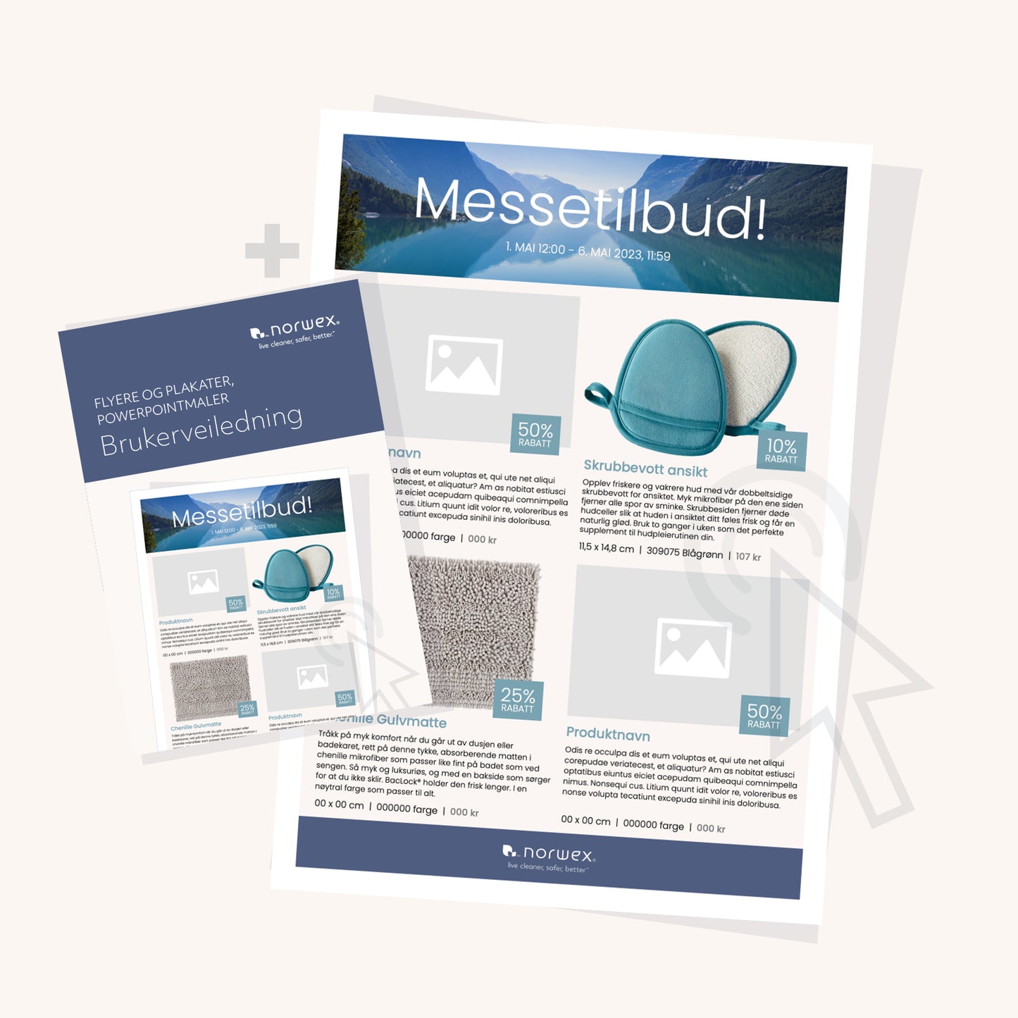 Flyere og plakater, Powerpointmaler