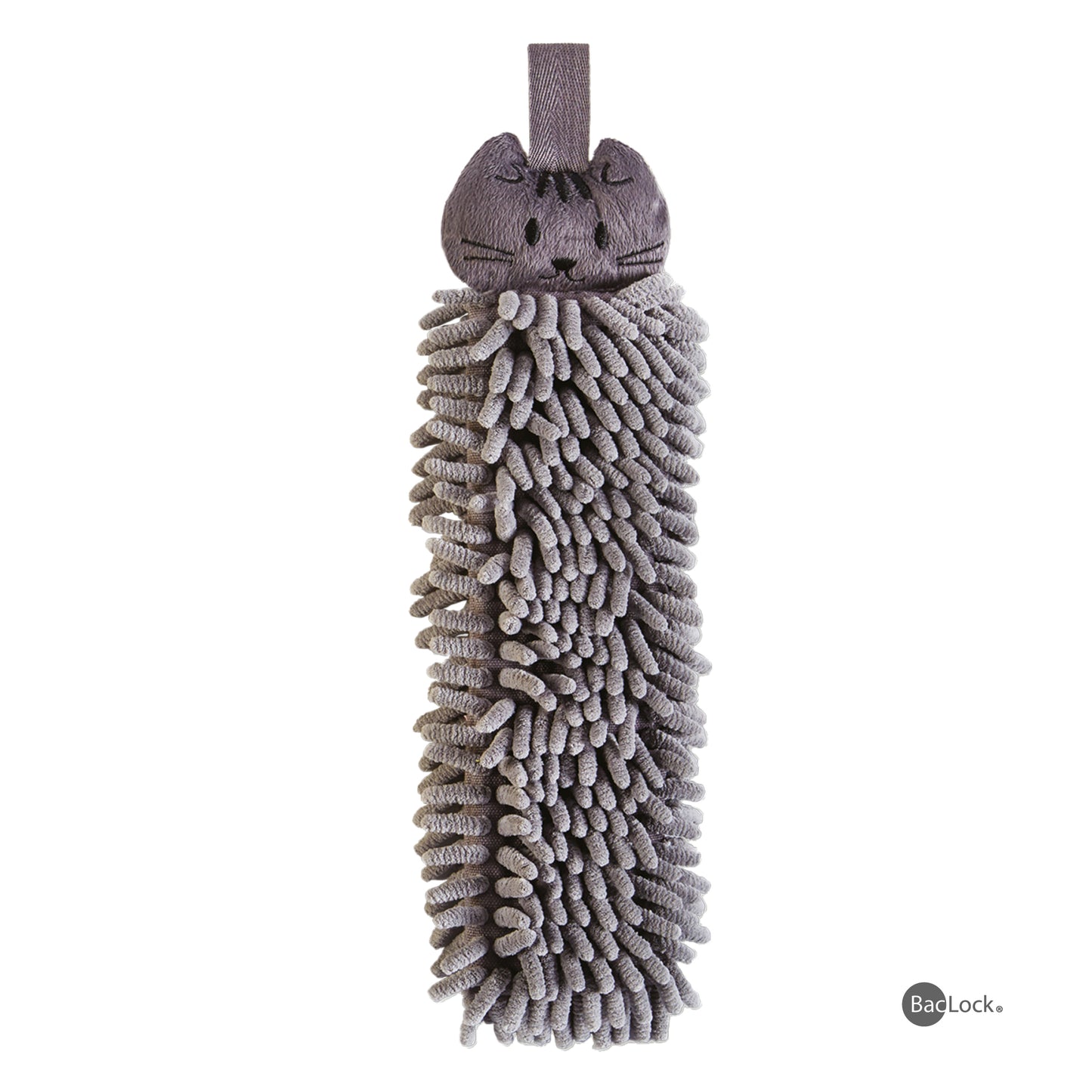 Kids Håndhåndkle, grå katt PO