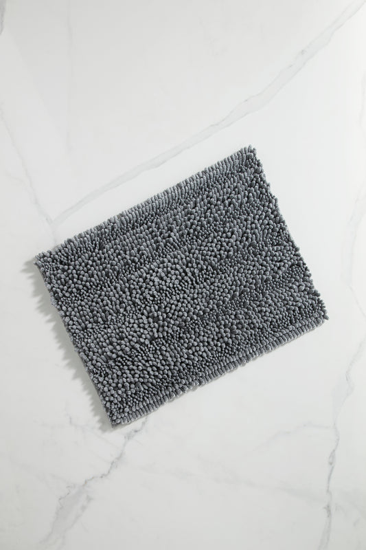 Chenille Bathmat BL 50x70cm/19.7x27.6in Graphite