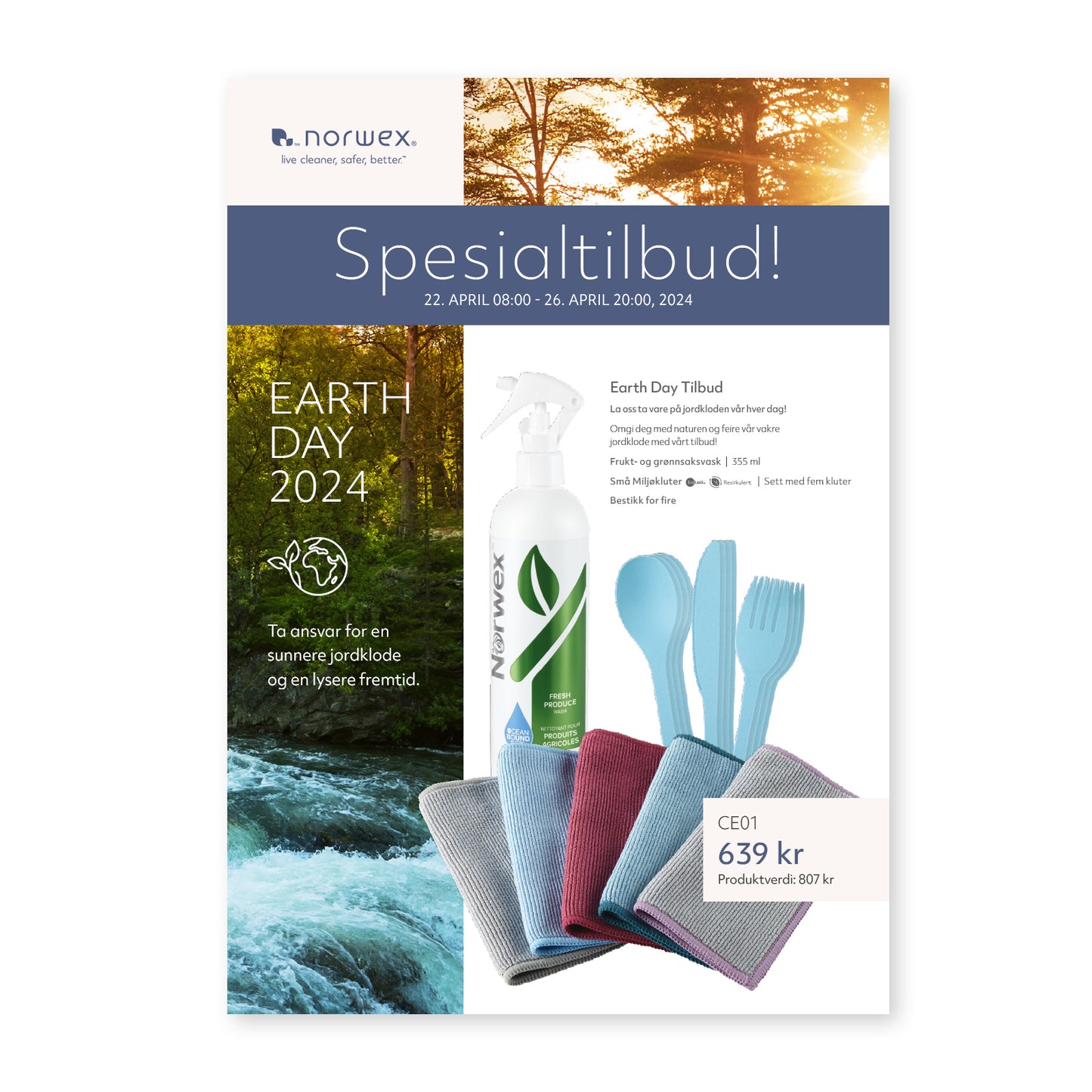 Earth Day 2024 - Spesialtilbud! - A4 PDF