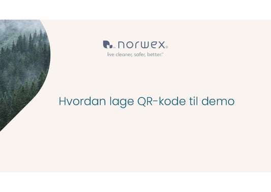 Hvordan lage QR-kode til demo - PDF