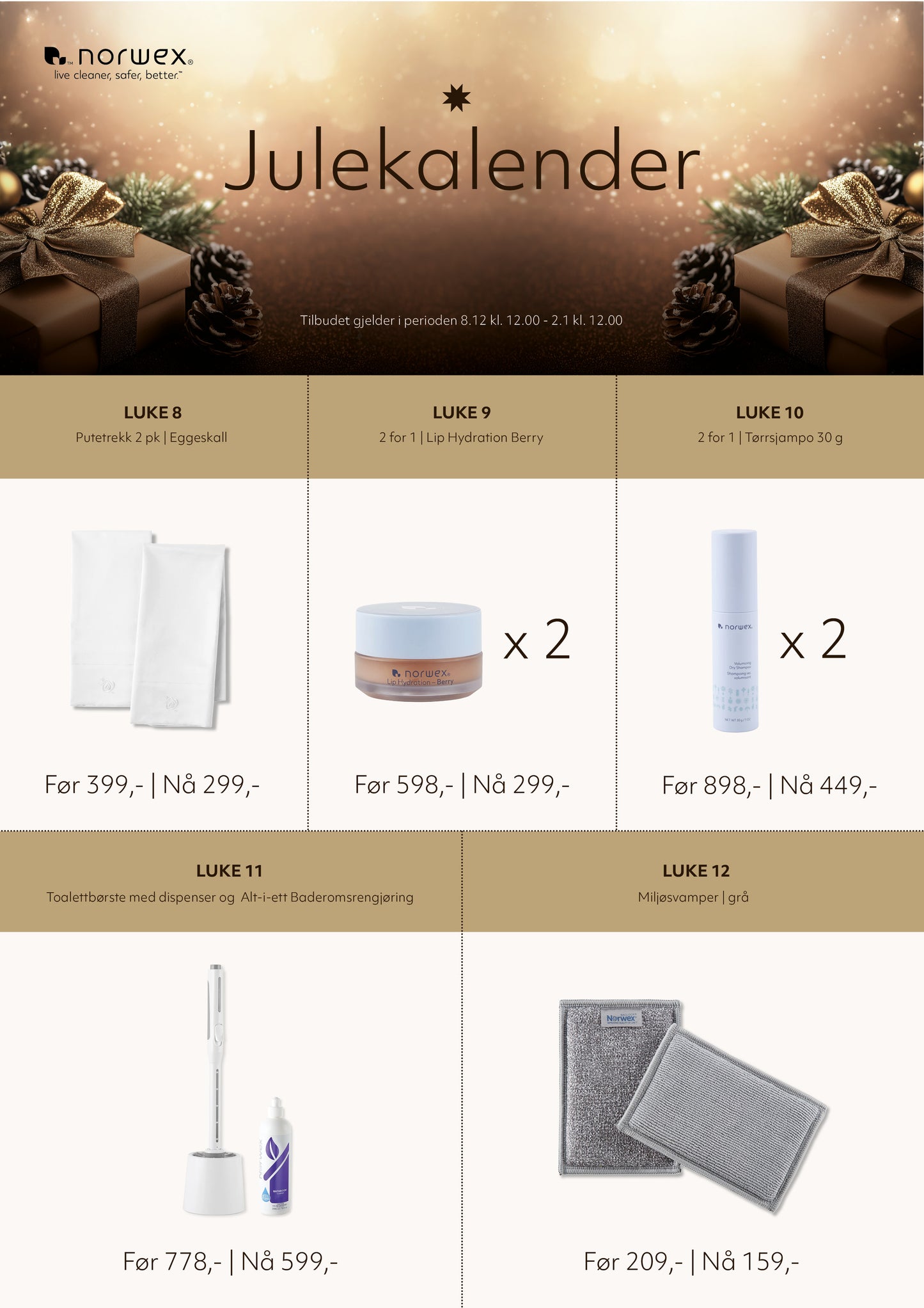 Julekalender luke 8-12 - PDF