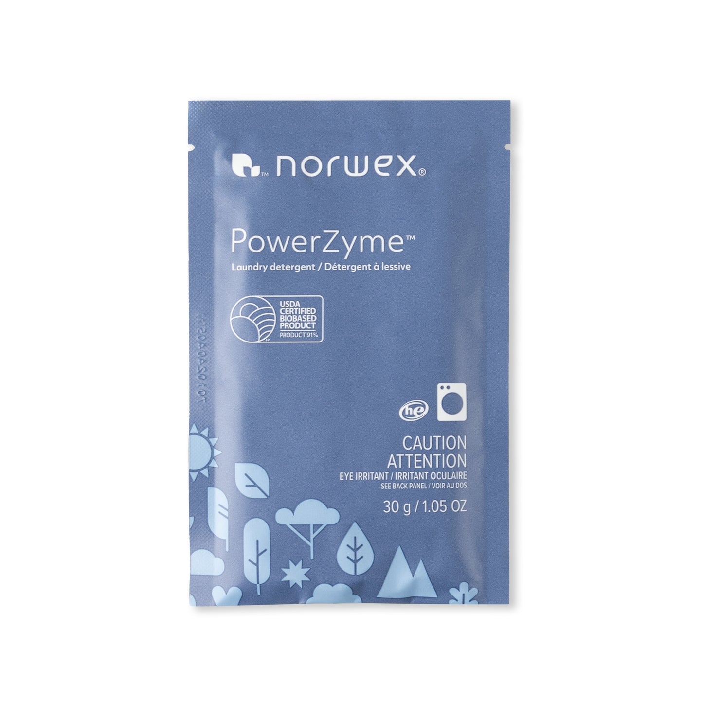 PowerZyme Vaskepulver Prøvepose 30 gram