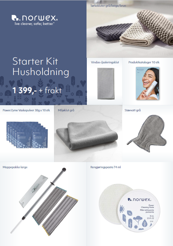 Norwex Starter Kit Husholdning NY