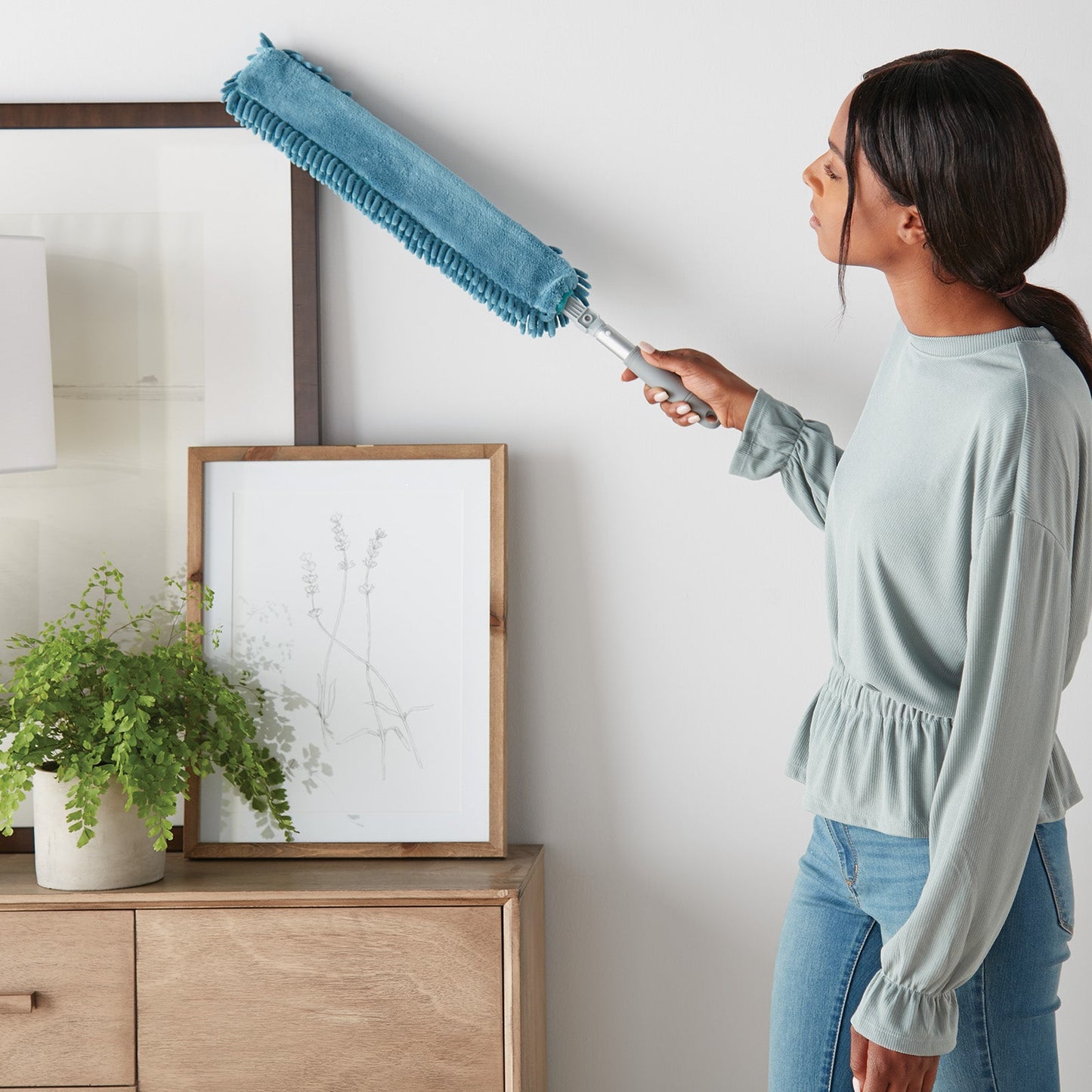 Interiørmopp med tosidig trekk